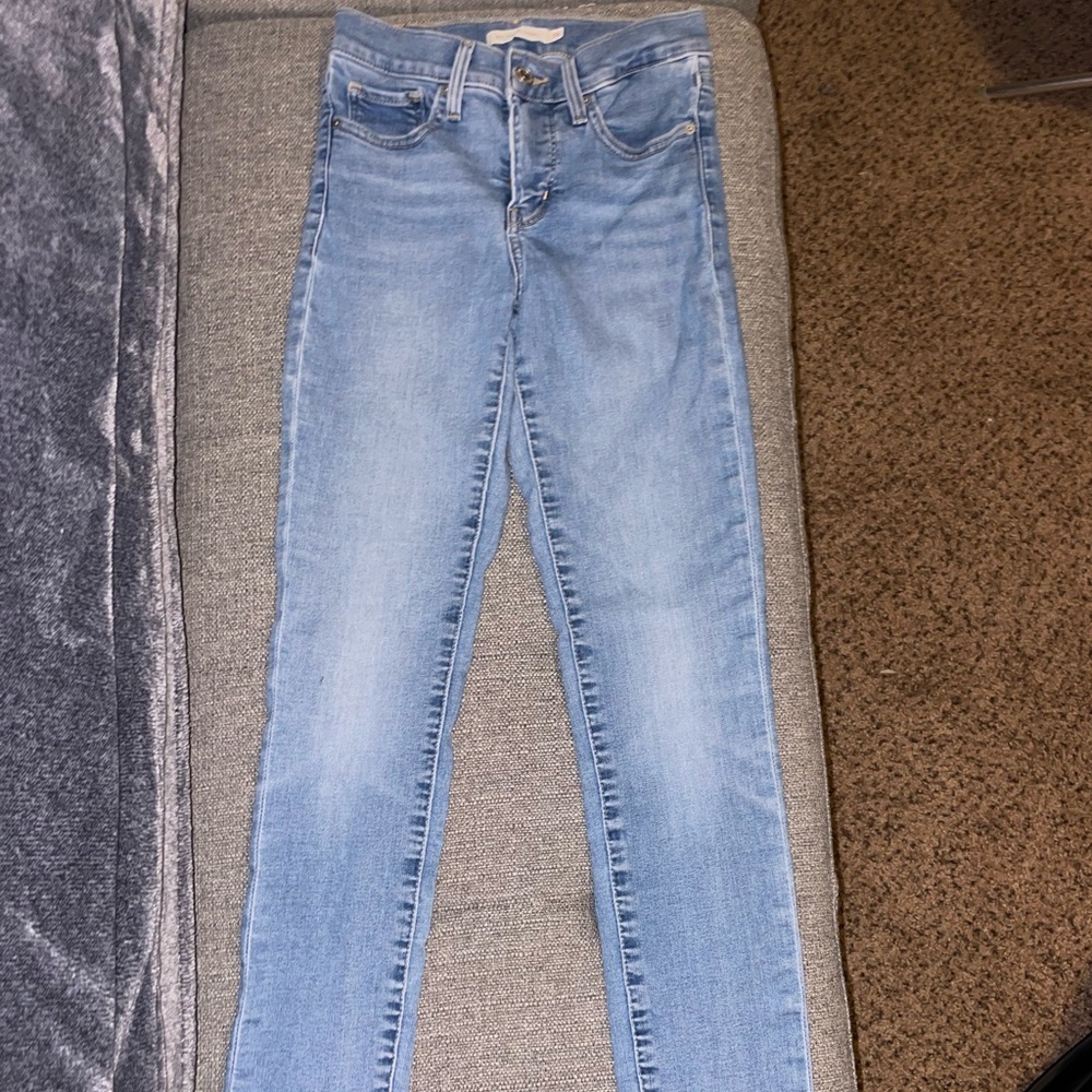 Levi's Women's Sky Blue Skinny Jeans